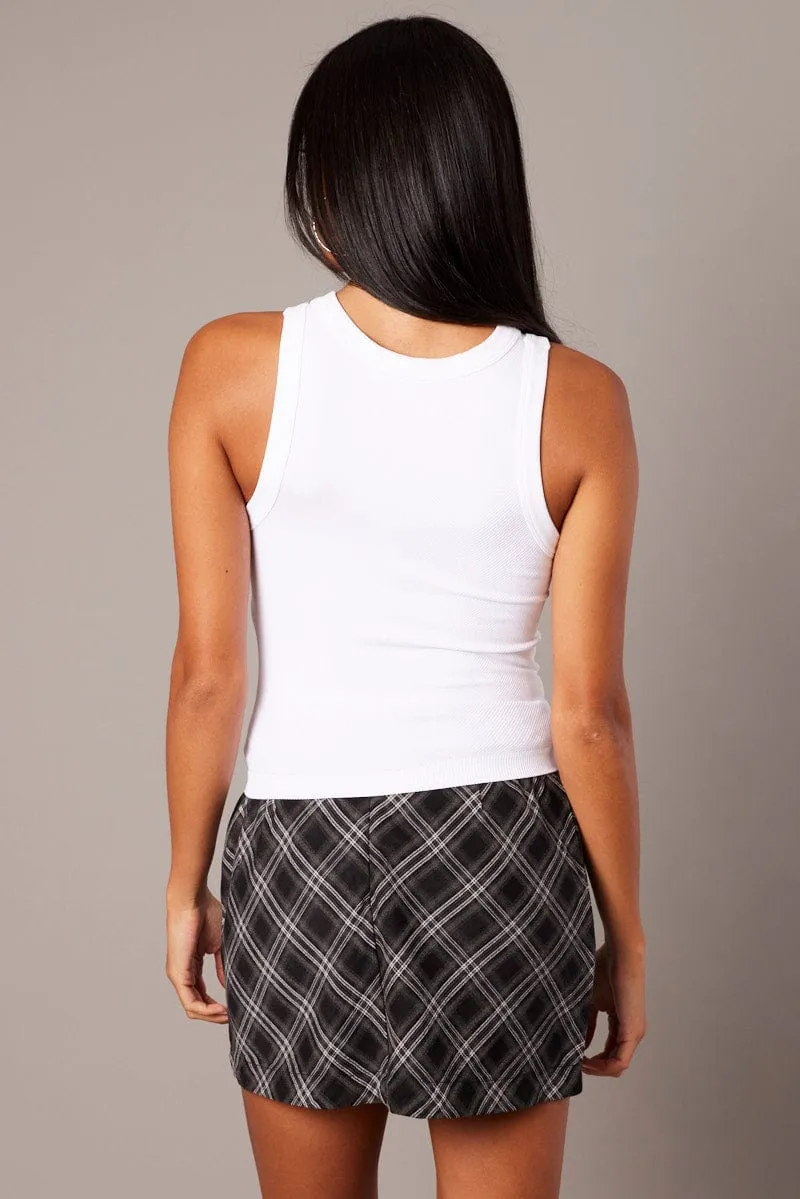 White Tank Top Crew Neck Seamless sold by Ally Fashion product image thumbnail 5