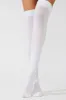 White Solid Over The Knee Socks sold by Ally Fashion