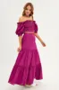 Purple Maxi Skirt Tiered sold by Ally Fashion