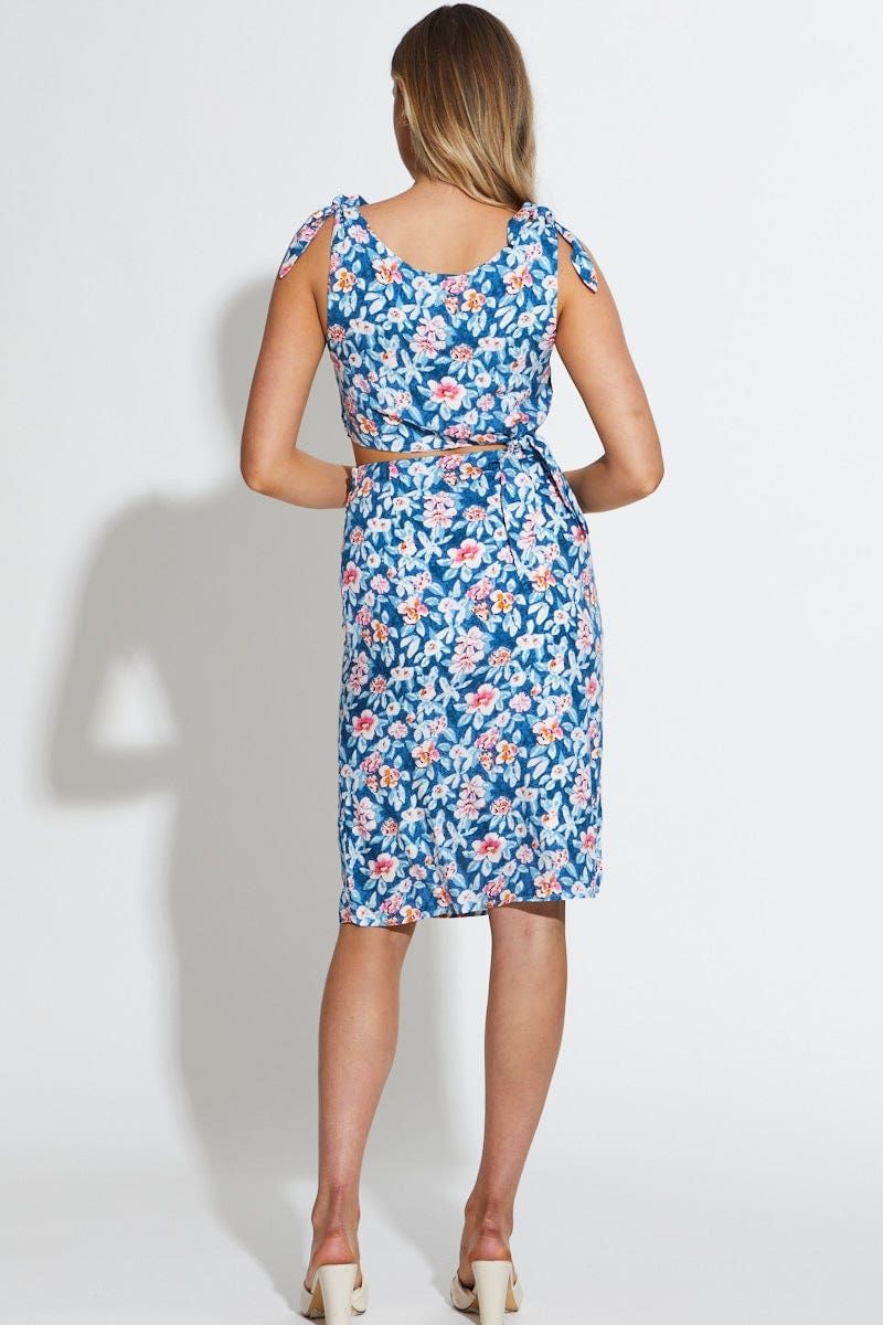 Print Midi Dress Sleeveless sold by Ally Fashion product image thumbnail 4