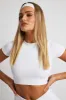 White T Shirt Short Sleeve Crew Neck Seamless sold by Ally Fashion