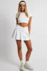 White T Shirt Short Sleeve Crew Neck Seamless sold by Ally Fashion