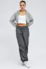 Grey Parachute Cargo Pants Low Rise sold by Ally Fashion