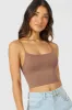 Brown Bralette Round Neck Seamless sold by Ally Fashion