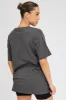 Grey Graphic Tee Short Sleeve Oversized Round Neck sold by Ally Fashion