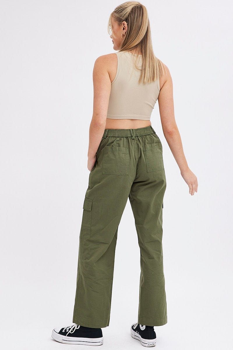 Green Cargo Pants High Rise sold by Ally Fashion product image thumbnail 5