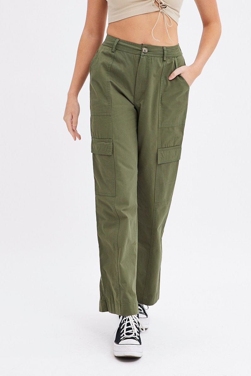 Green Cargo Pants High Rise sold by Ally Fashion product image thumbnail 2