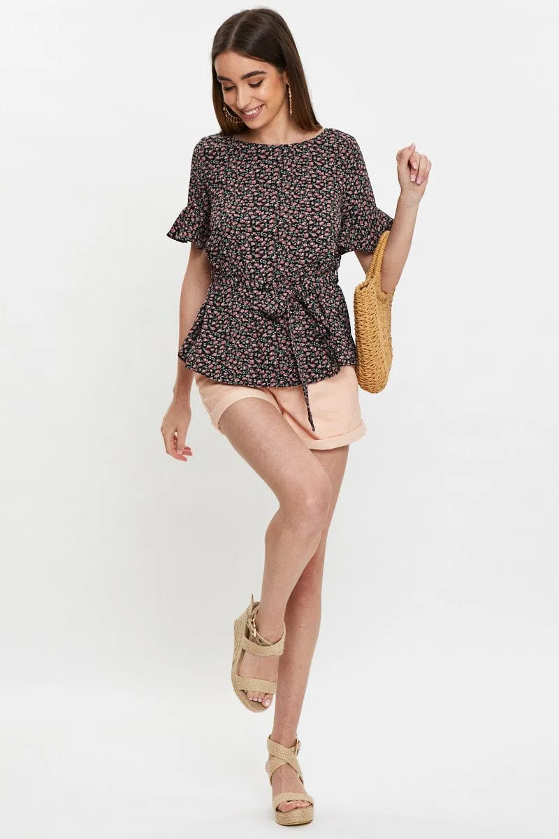 Floral Print Frill Sleeve Blouse sold by Ally Fashion product image thumbnail 3