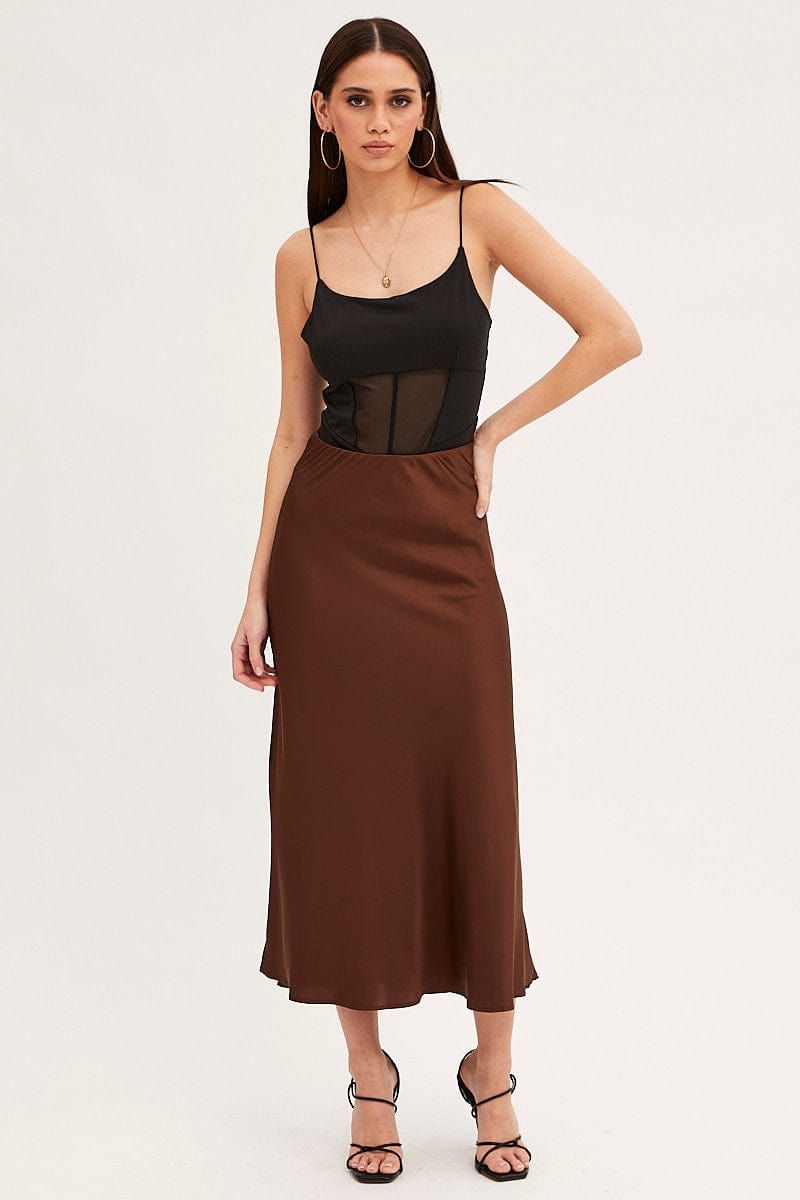 Black Bodysuit Sleeveless Scoop Neck Waist Detail sold by Ally Fashion product image thumbnail 3