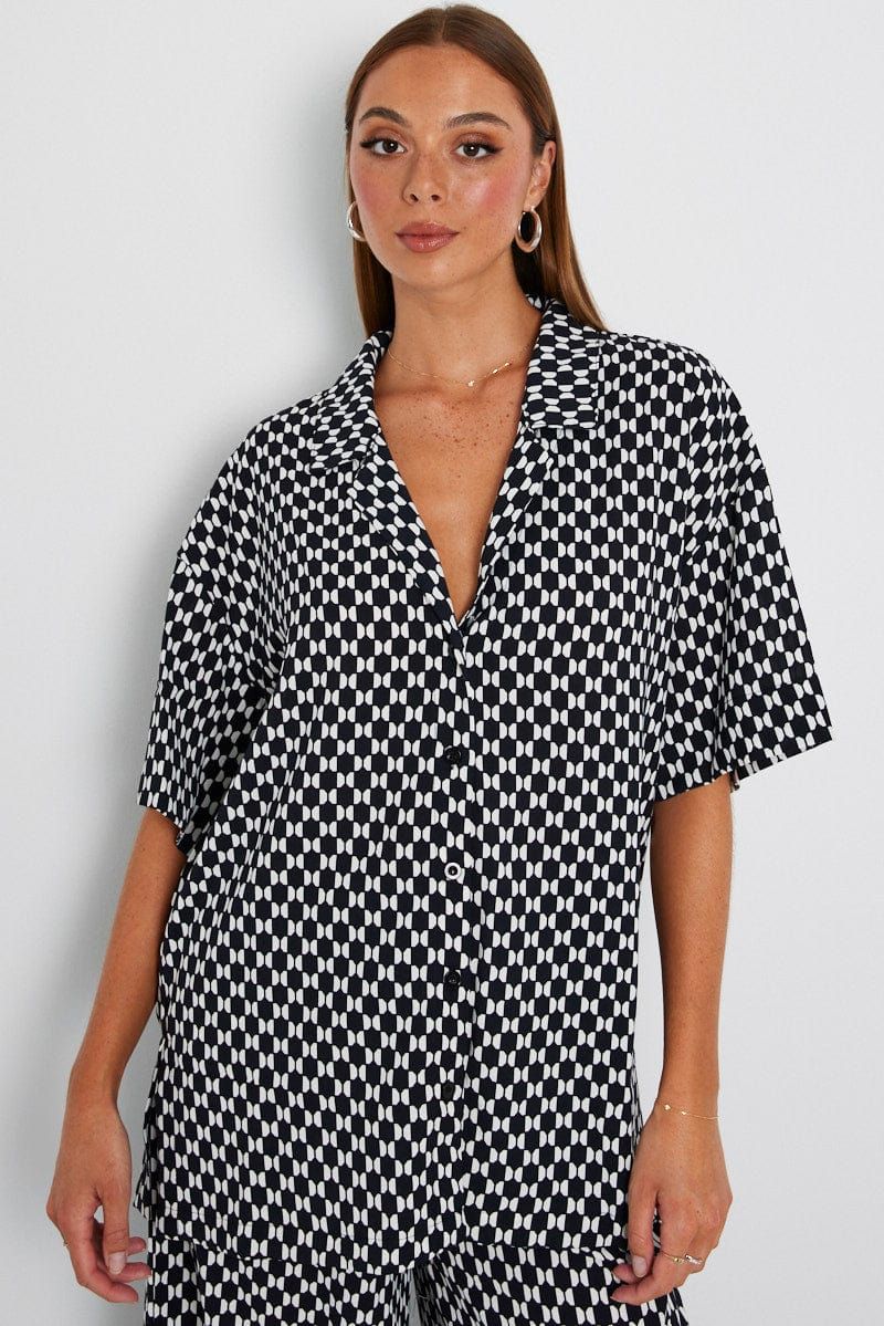 Multi Geo Shirt Short Sleeve sold by Ally Fashion product image thumbnail 3