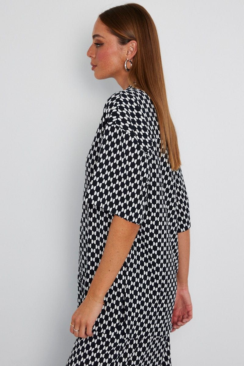 Multi Geo Shirt Short Sleeve sold by Ally Fashion product image thumbnail 4