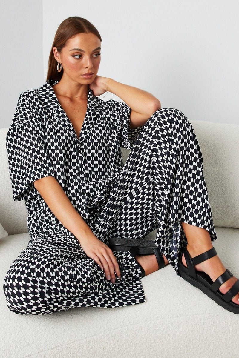 Multi Geo Shirt Short Sleeve sold by Ally Fashion