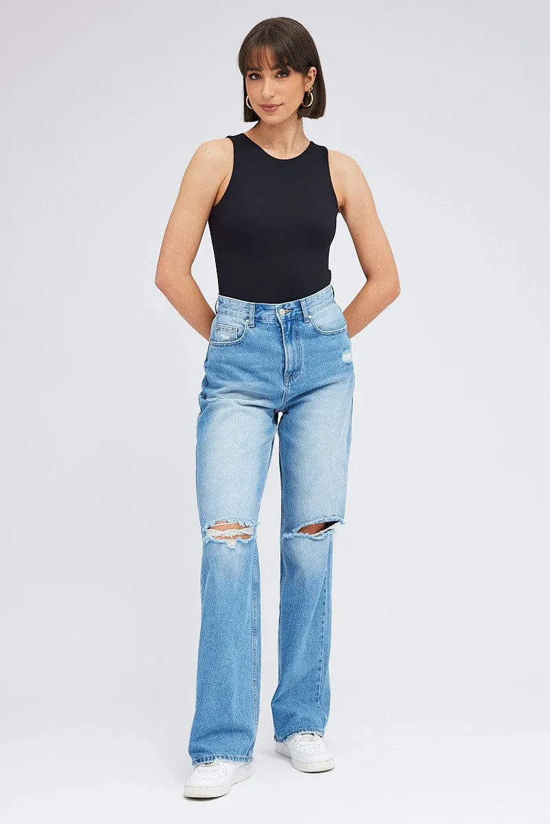 Black Supersoft Bodysuit Sleeveless sold by Ally Fashion product image thumbnail 3