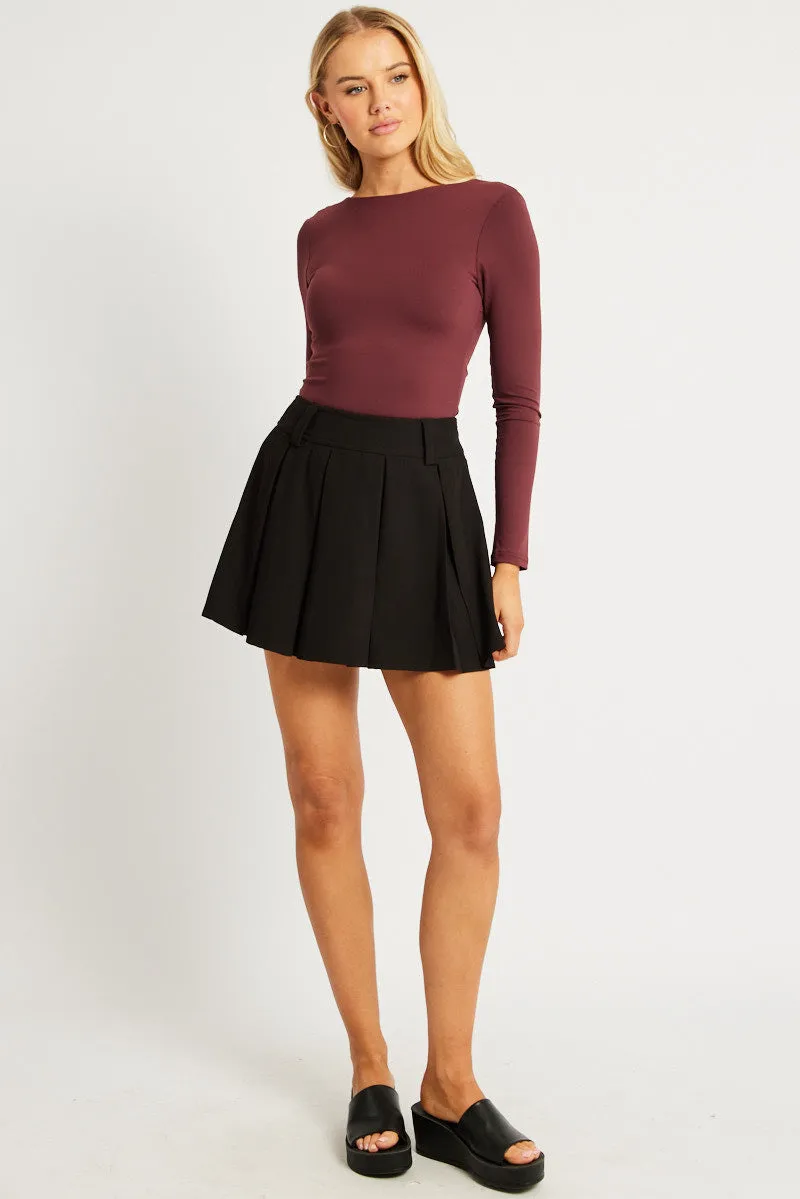 Red Supersoft Top Long Sleeve Backless sold by Ally Fashion product image thumbnail 2