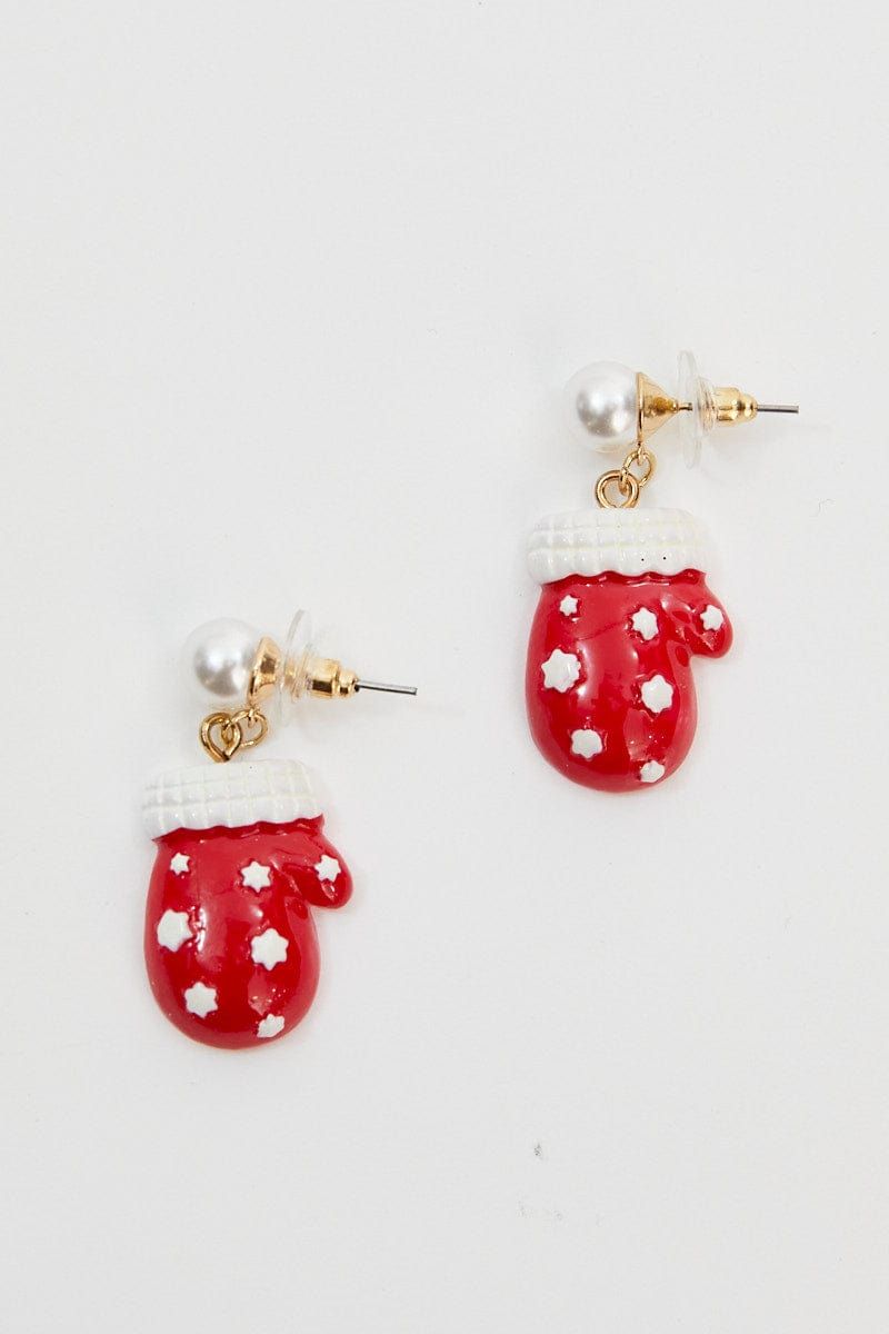 Red Christmas Earring sold by Ally Fashion product image thumbnail 4