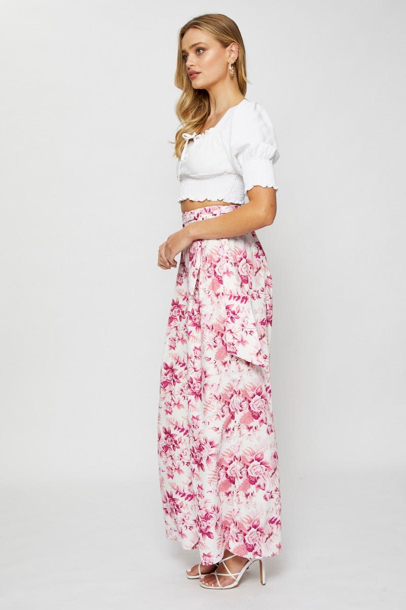 Print Wide Leg Pants High Rise sold by Ally Fashion product image thumbnail 4
