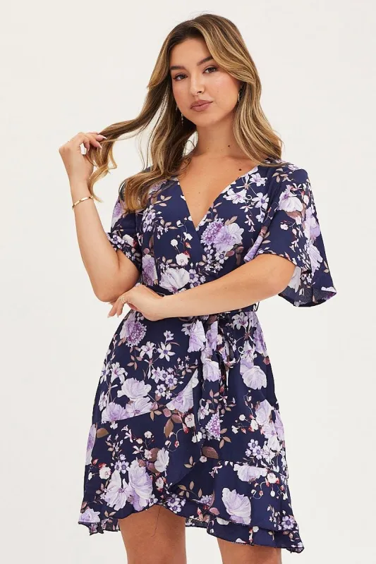 Print Skater Dress Short Sleeve Mini sold by Ally Fashion