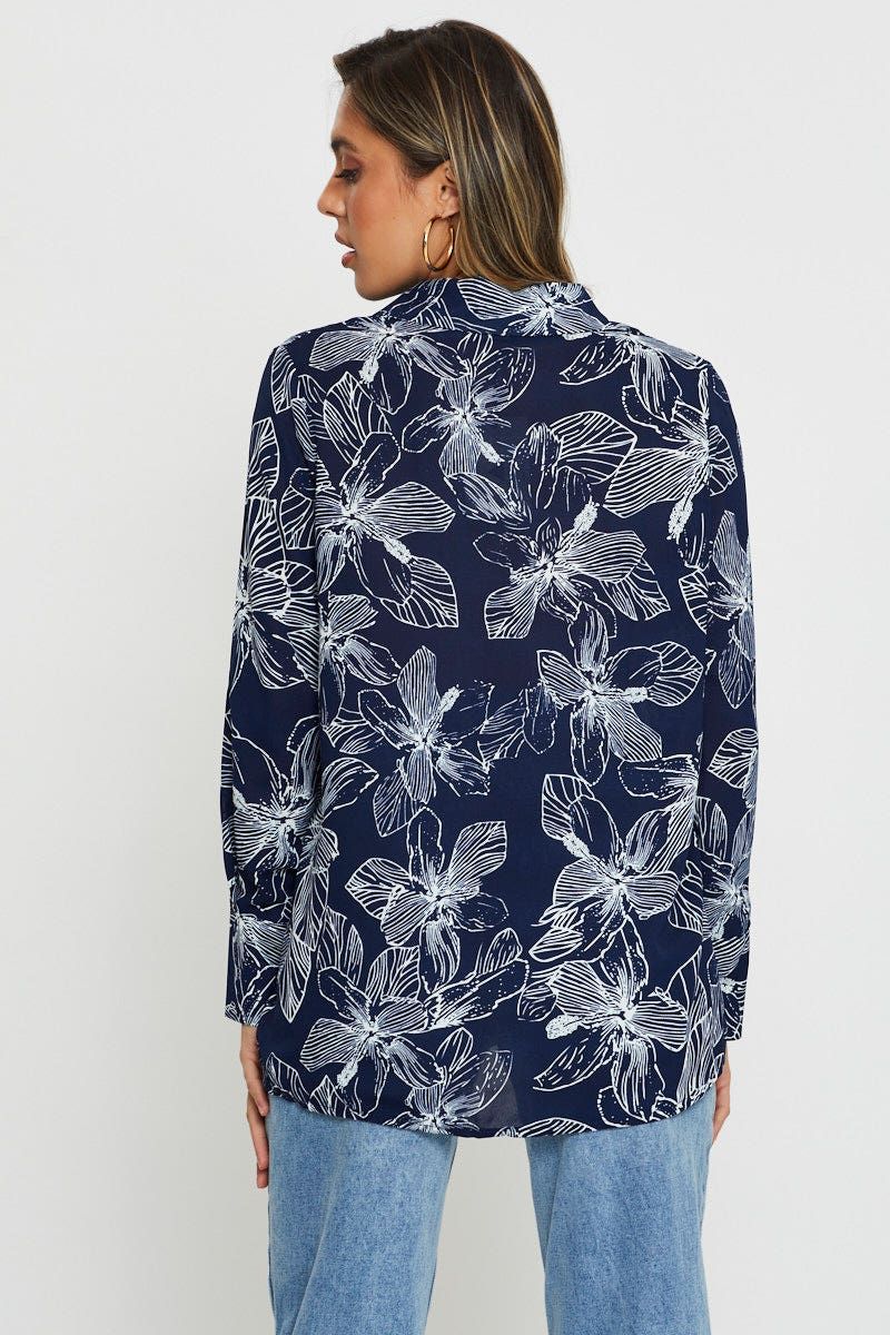 Print Long Sleeve Shirt sold by Ally Fashion product image thumbnail 5