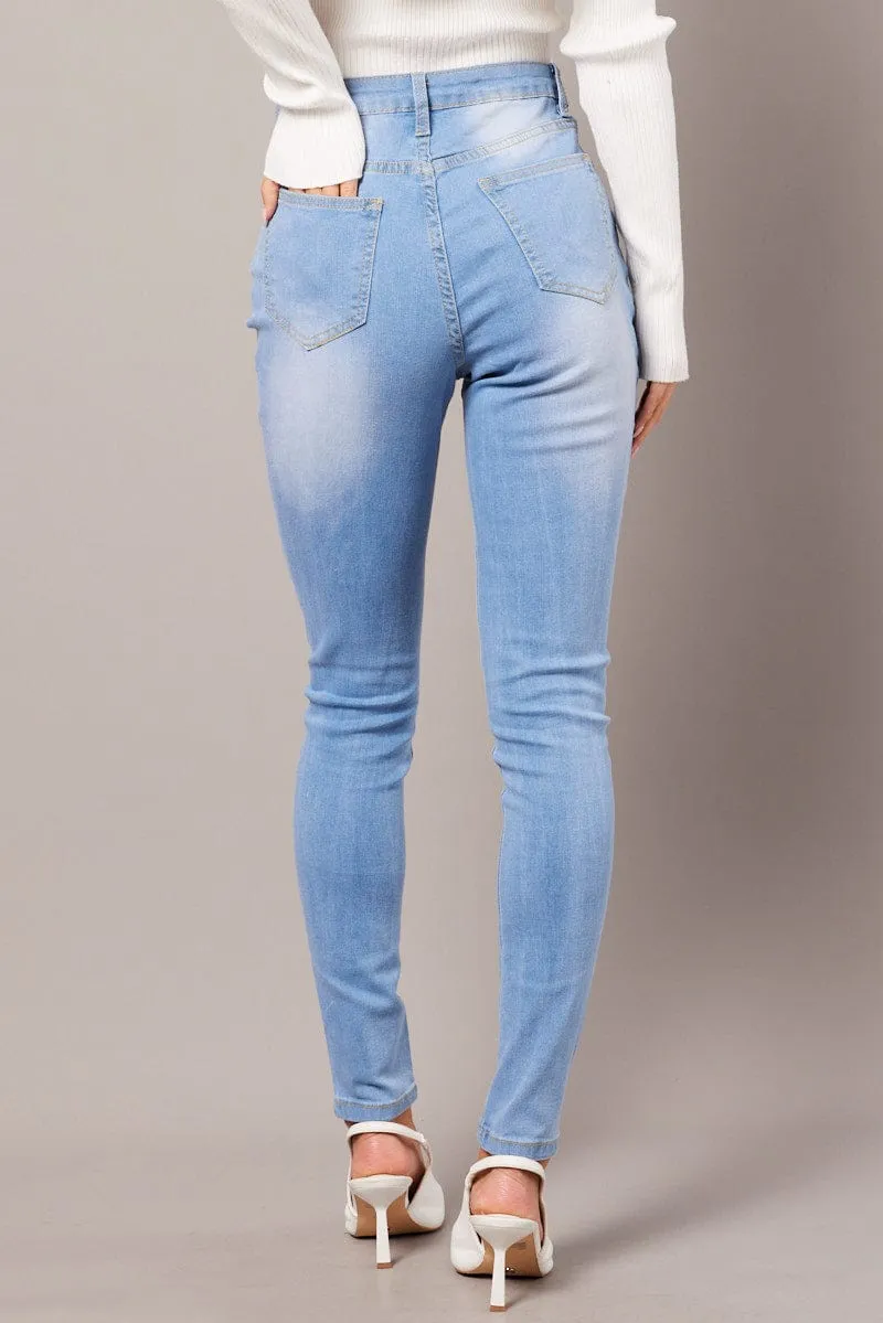 Denim Skinny Jean High Rise sold by Ally Fashion product image thumbnail 5