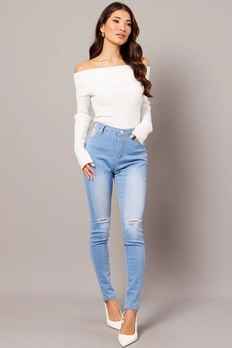 Denim Skinny Jean High Rise sold by Ally Fashion product image thumbnail 2