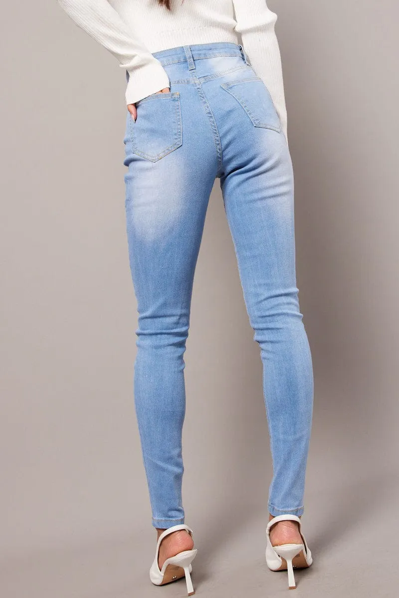 Denim Skinny Jean High Rise sold by Ally Fashion