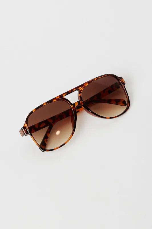 Brown Animal Print Fashion Sunglasses sold by Ally Fashion