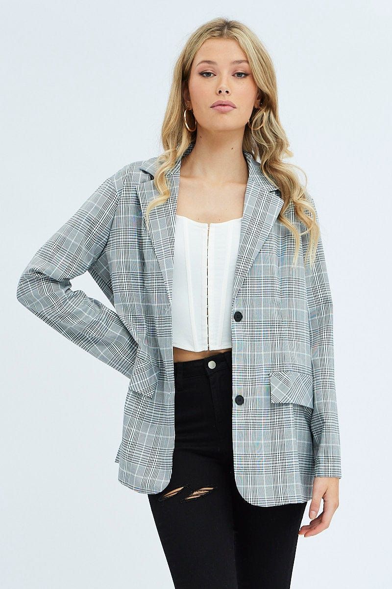 Black Oversized Double Breasted Blazer sold by Ally Fashion product image thumbnail 3