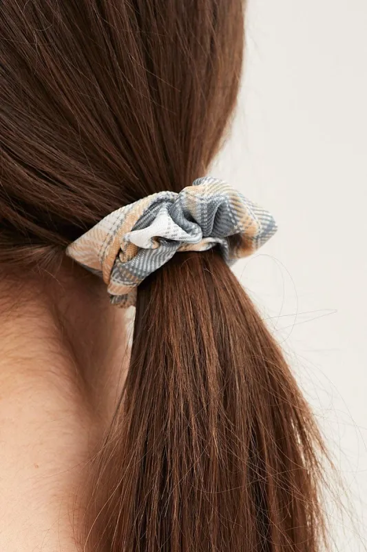 Camel Check Scrunchies sold by Ally Fashion