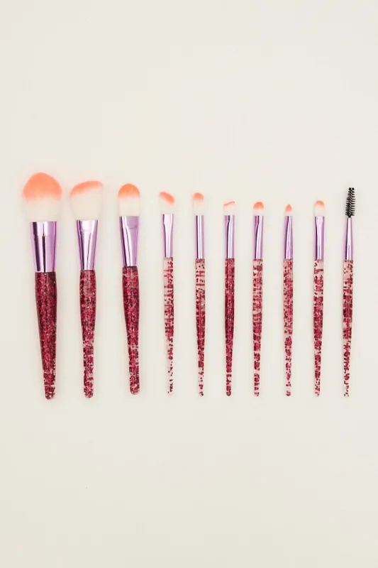 Pink Make Up Brush Set sold by Ally Fashion