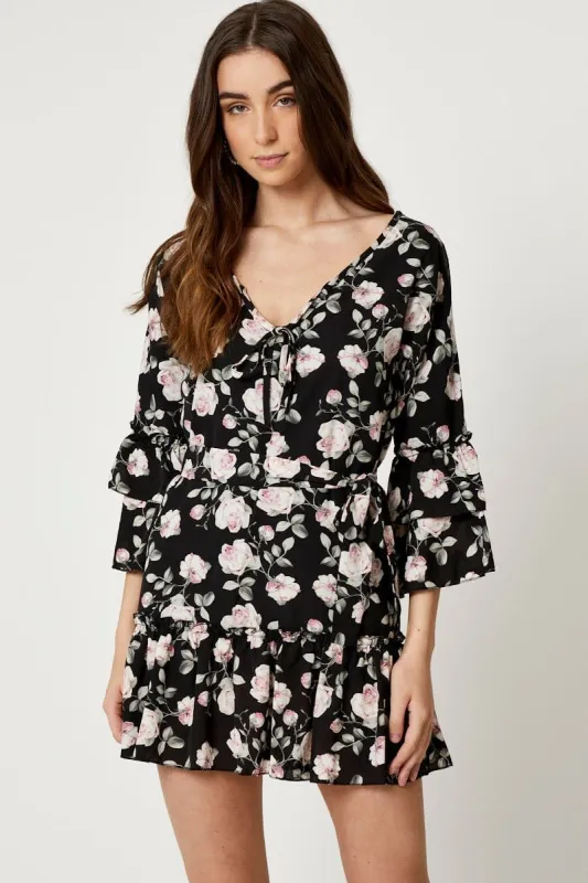 Print Ruffle Dress sold by Ally Fashion