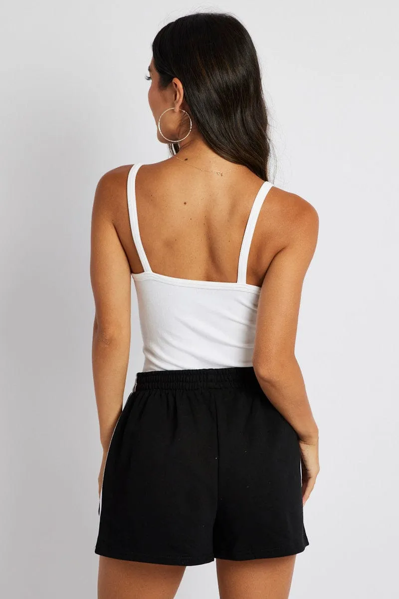 White Singlet Top Seamless Sleeveless Longline sold by Ally Fashion product image thumbnail 5