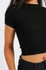 Black T Shirt Short Sleeve Crew Neck sold by Ally Fashion