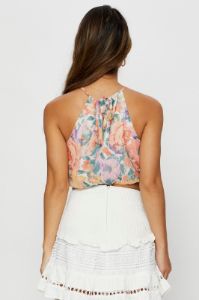 Print Halter Top Crop sold by Ally Fashion