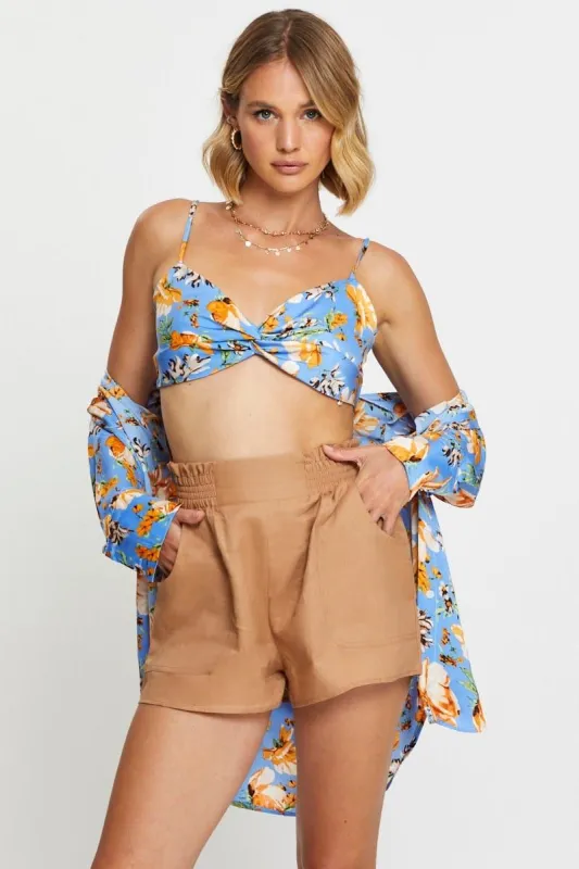 Print Singlet Bralette Sleeveless Crop sold by Ally Fashion