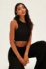 Black Crop Top sold by Ally Fashion
