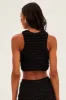Black Crop Top sold by Ally Fashion