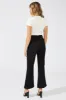 Black Wide Leg Pants High Rise Workwear sold by Ally Fashion