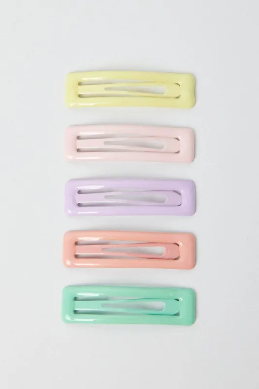 Multi 5 pack Hair Clips sold by Ally Fashion