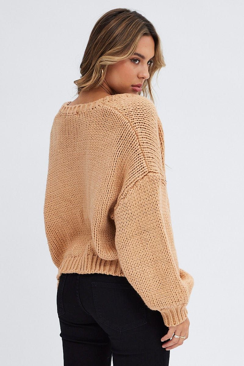 Beige Oversized Cardigan sold by Ally Fashion product image thumbnail 5