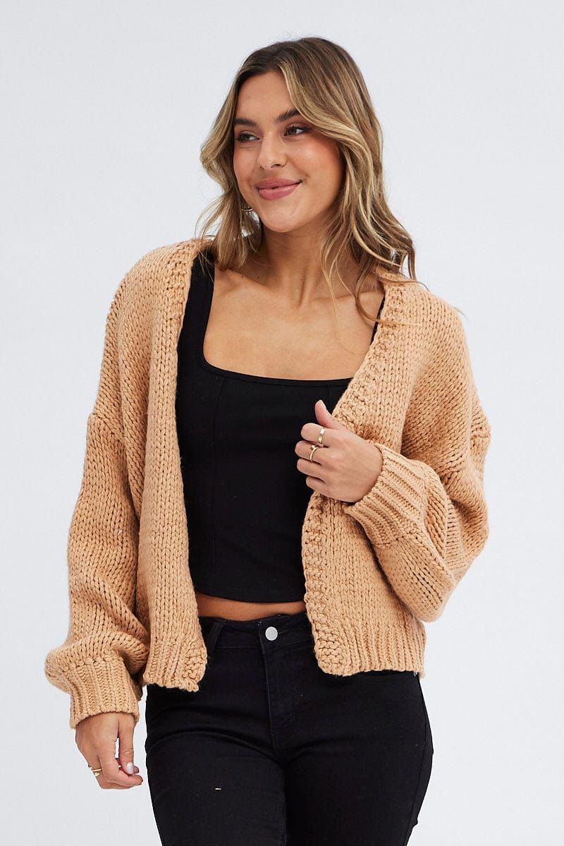 Beige Oversized Cardigan sold by Ally Fashion product image thumbnail 3