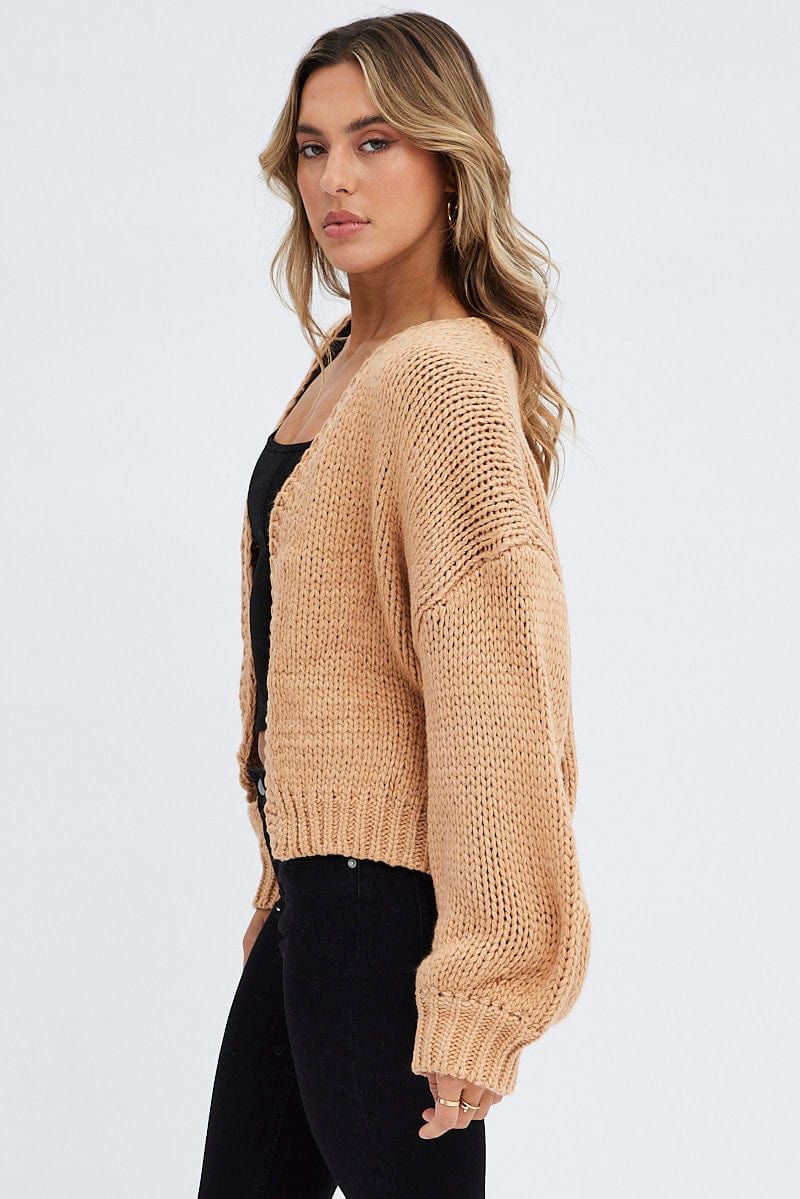 Beige Oversized Cardigan sold by Ally Fashion product image thumbnail 4
