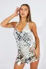Silver Disc Sequin Bodycon Dress sold by Ally Fashion