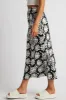 Black Abstract Slip Skirt Maxi sold by Ally Fashion