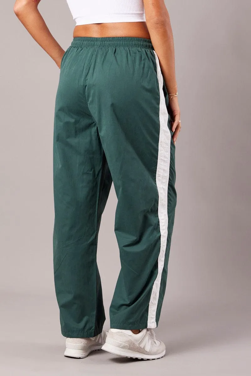Green Track Pants Wide Leg sold by Ally Fashion product image thumbnail 5