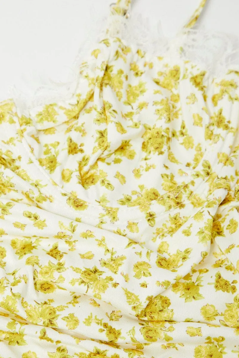 Yellow Floral Floral Print Lingerie Set sold by Ally Fashion product image thumbnail 2