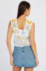 Multi Crochet Top Crop Square Neck sold by Ally Fashion