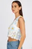 Multi Crochet Top Crop Square Neck sold by Ally Fashion