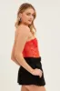 Orange Lace Bodysuit Singlet sold by Ally Fashion
