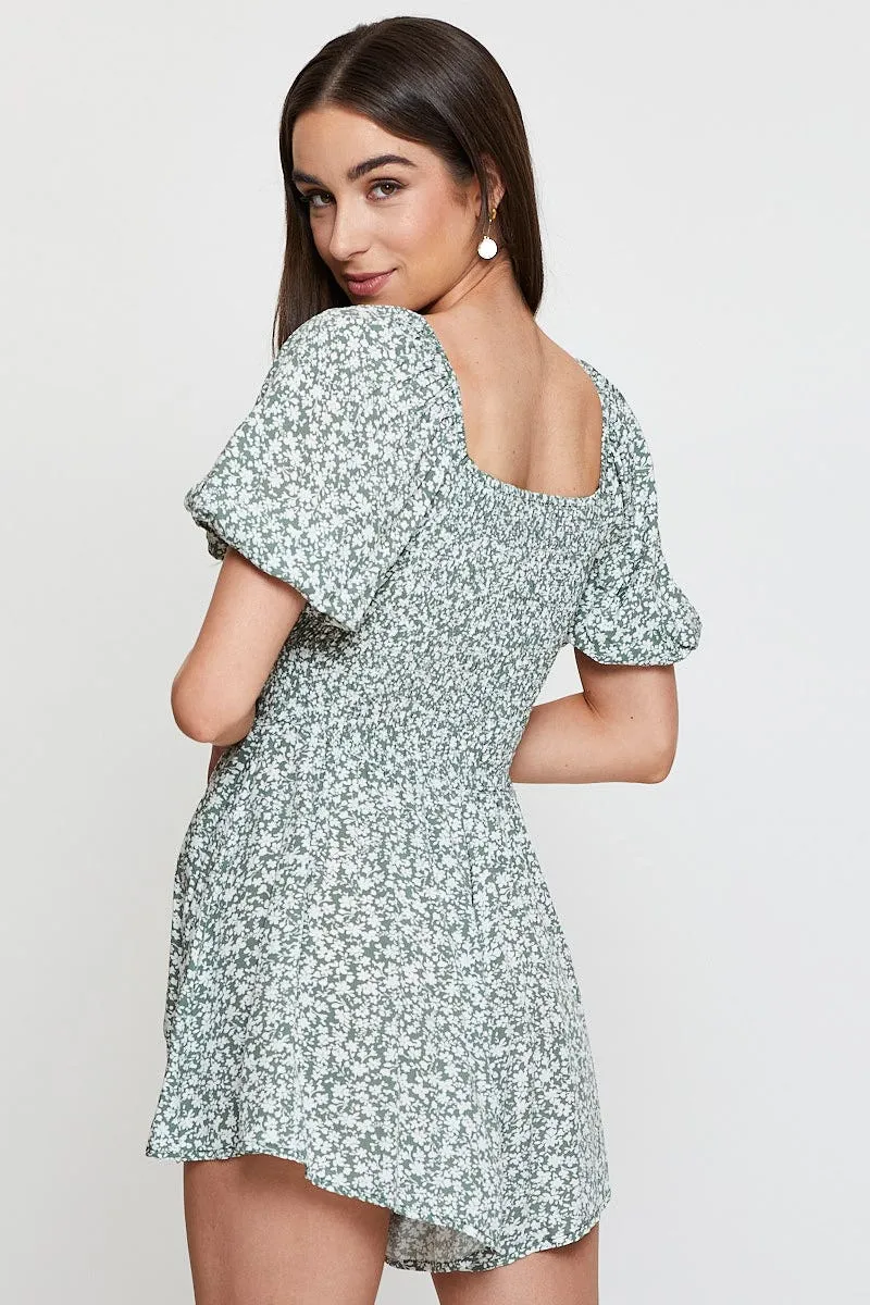 Print Playsuit Short Sleeve sold by Ally Fashion product image thumbnail 5