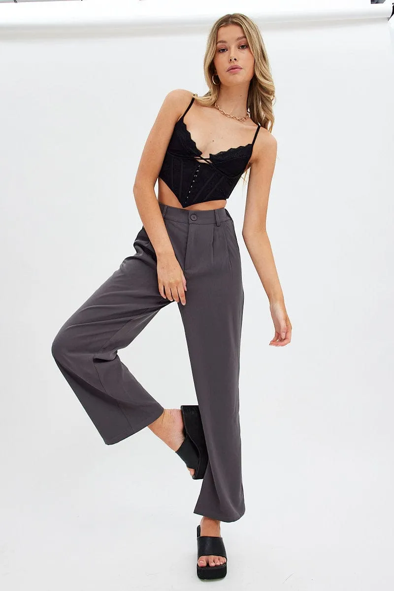 Black Singlet Corset Lace sold by Ally Fashion product image thumbnail 2